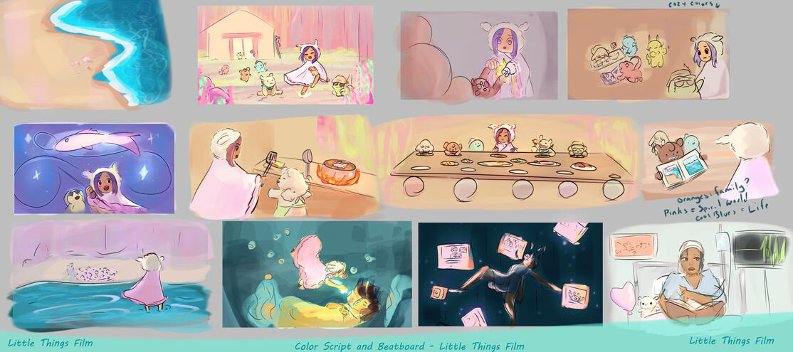 Color Script over Beatboard