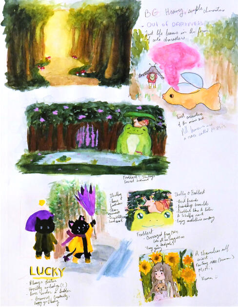 2019 - Watercolor/Gouache Character + Story Concept